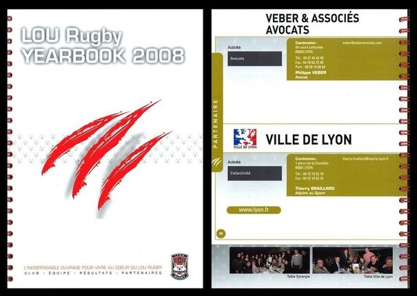 Annuaire LOU Rugby, 2008