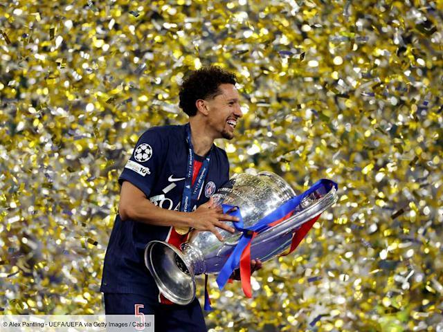 Marquinhos champion d'europe avec le PSG