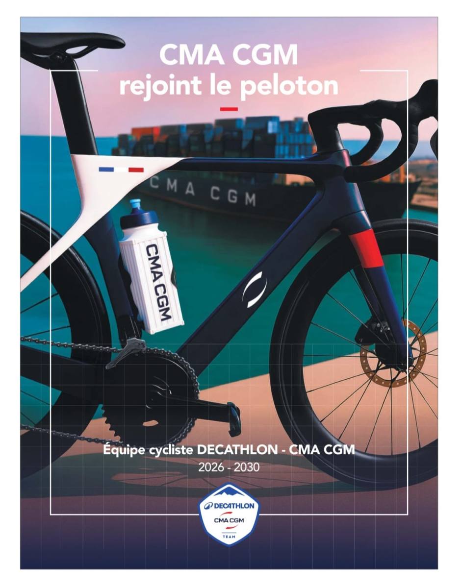 CMA CGM devient le partenaire de DECATHLON. Objectif : gagner le Tour de France !