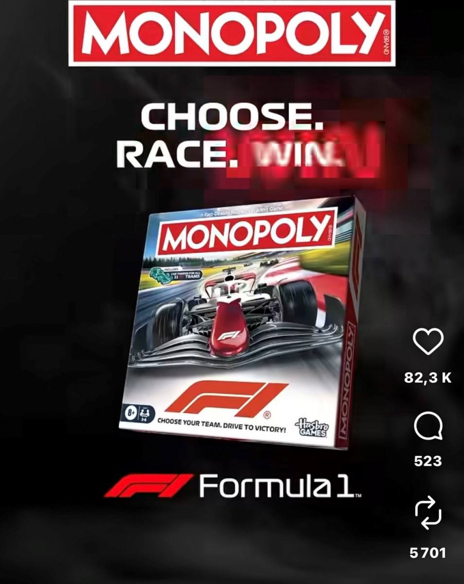 Monopoly F1 : le célèbre jeu de société passe en mode Grand Prix